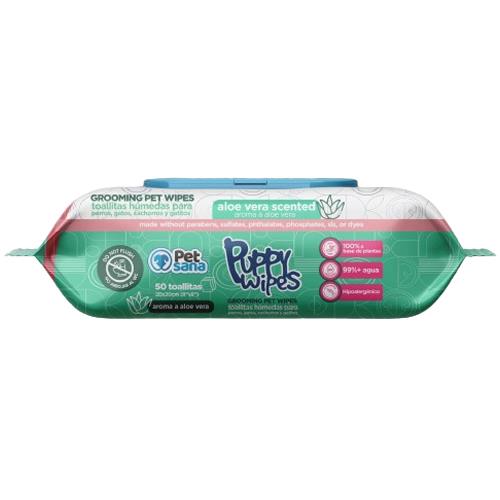 TOALLITAS PETSANA ALOE PUPPY 50u