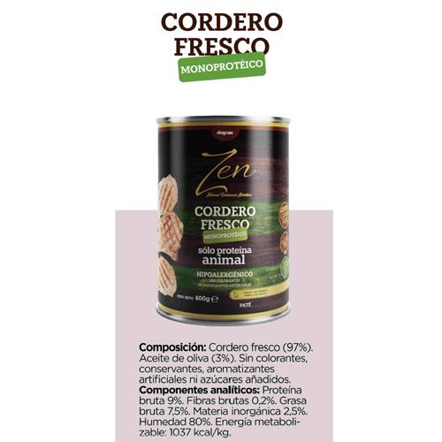 ZEN PATE MONOPRO CORDERO 400g DG
