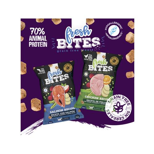 SNACK FRESH BITES SALMON G.F 70g