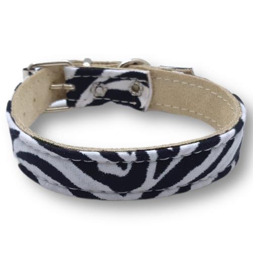 COLLAR PIEL CEBRA 28cm MB
