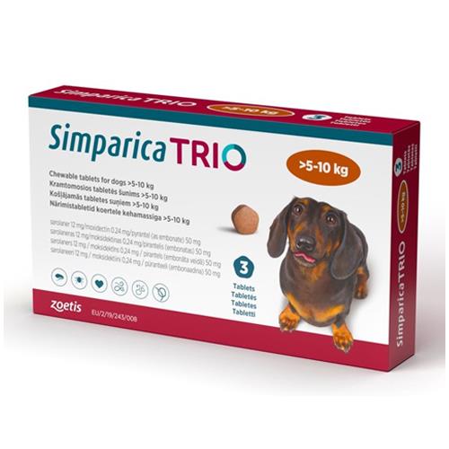 SIMPARICA TRIO 5-10kg 3tab