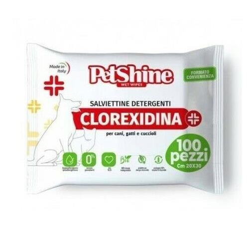 [PT-PSH0421002] TOALLITAS PETSHINE CLOREXI 100ud