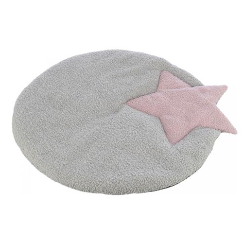 [38244] COLCHONETA ESTRELLA GRI/LILA 55