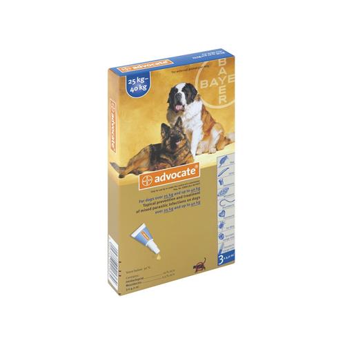 ADVOCATE PERROS 3x4,0ml 25-40Kg